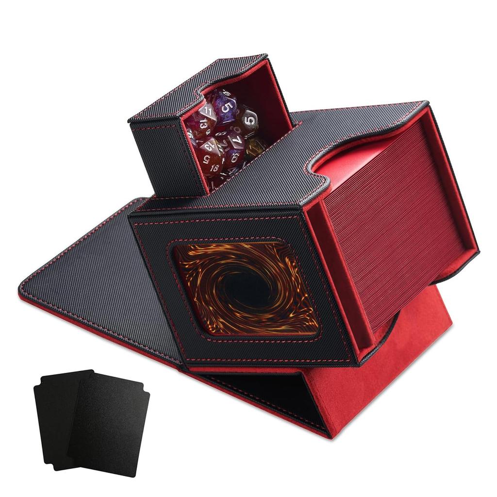Card Trading Card Card Display Card Game Holds 100 Card Dice Suitable for and All Types of Card Game Boxes Interior with Single Case, Case, Window,