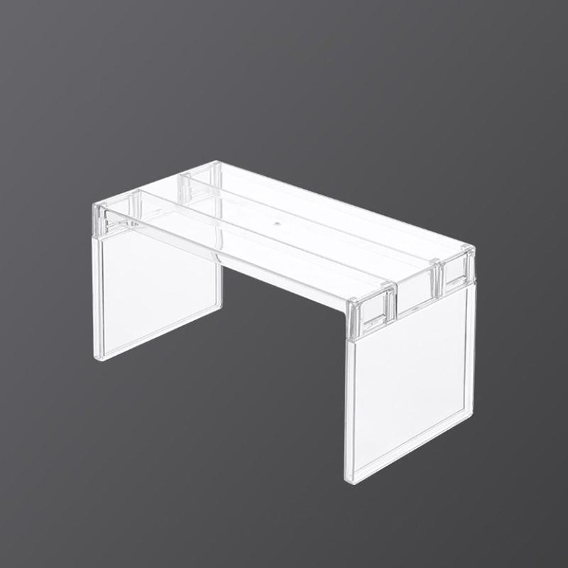 Refrigerator Organizers Storage Rack Fridge Layered Separator Shelves Transparent Desktop Stand Save Space Kitchen Accessories