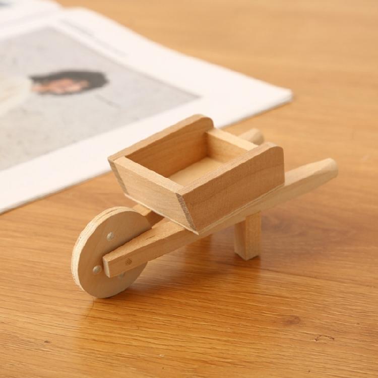 Dollhouses Furnishings Cart Model Life Scene for Living Room Kitchen Decoration Wheelbarrow Craft Miniature Decors