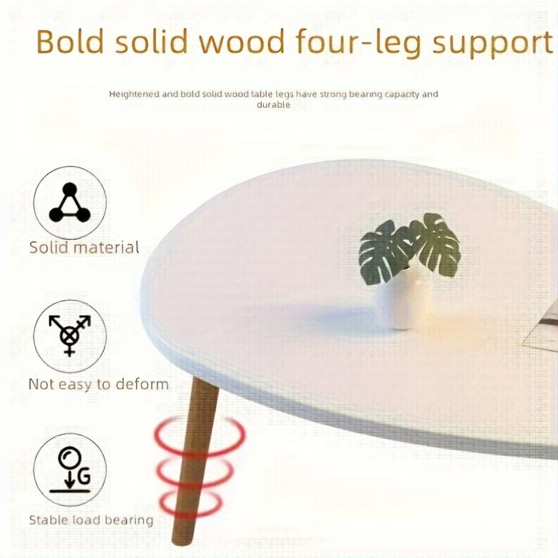 1pc Modern Creative Small Living Room Table, with hardwood fabrication panel,suitable for home and study use