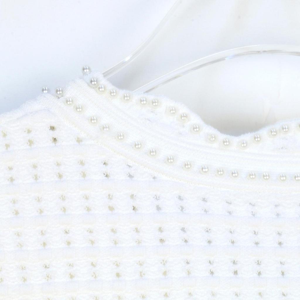 M Family French Spring/Summer Socialite Heiress Women's Knitted Top & Half Skirt Set