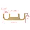 Speaker Link Plates 1Pair, Gold Tone Metal Plates for Binding Post Bridge Use in Home Speaker Systems and Daily Use