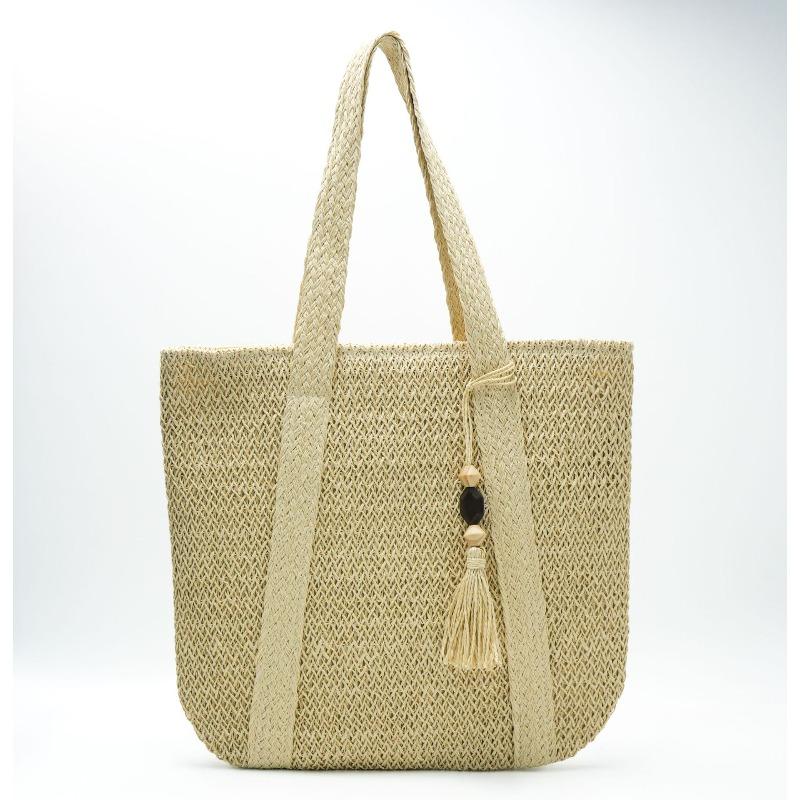 New Versatile Straw Woven Bag Women's Woven Bag Large-capacity Tote Bag Shoulder Bag Summer Portable Vacation Beach Bag