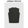 UR Men's Loose Sleeveless Vest with Label Detail