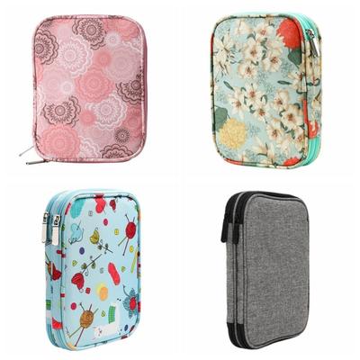 Oxford Fabric Crochet Hooks Storage Bag Colorful Sewing Needle Holder Case  Knitting Accessories