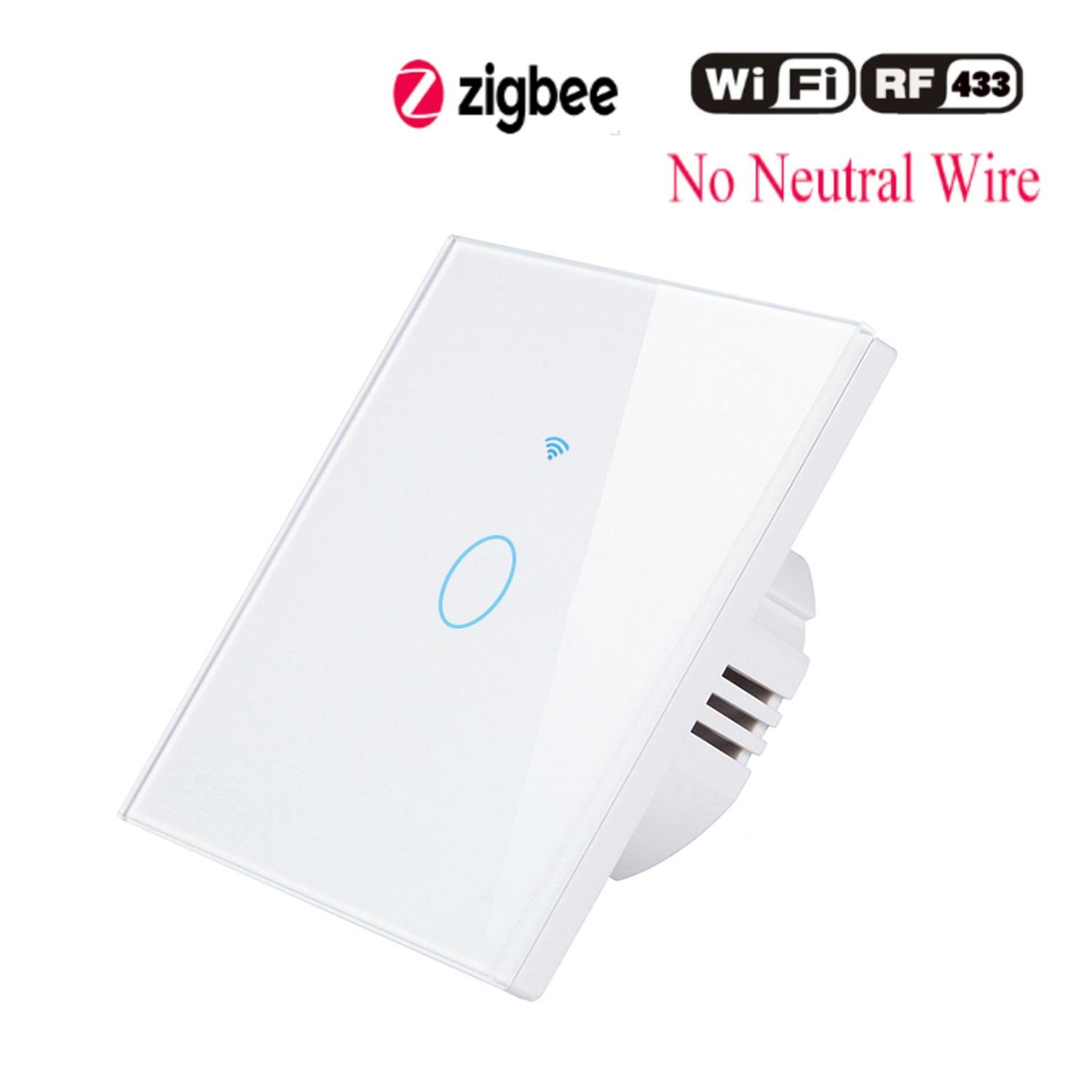 Eu Standard 1/2/3 Gang Zigee Smart Life Tuya Smart Switch Wifi Touch Light Switch Wall Switch Eu Standard
