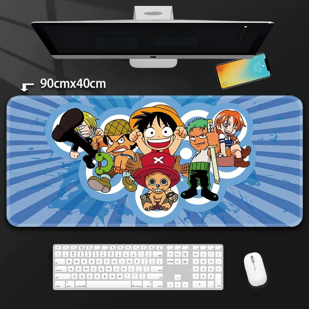 One Piece Leather Mouse Pad Oversized Peripherals Two-dimensional Anime  Monkey D. Luffy Roronoa Zoro  Boys Computer E-sports Game Keyboard Table Mat