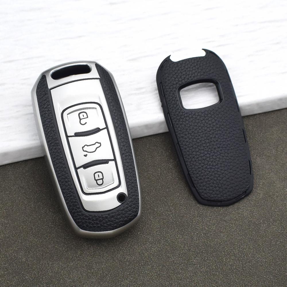 Soft Tpu Leather Remote Car Key Case Full Protection Holder For Geely Atlas Emgrand 7 Nl3 Gx3 Gs Ex7 Gt Gc9 Auto Key Shell Parts