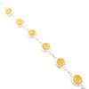 Natural Yellow Cat's  Eye Gemstone 925 Sterling Silver Handcrafted Boho Bracelet RB-9-31