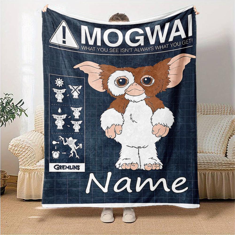 Customiz Name Personality Gremlins Blanket Soft &Warm Sofa Office Bed Travel Lunch Break Blanket, Gift Suitable All Seasons