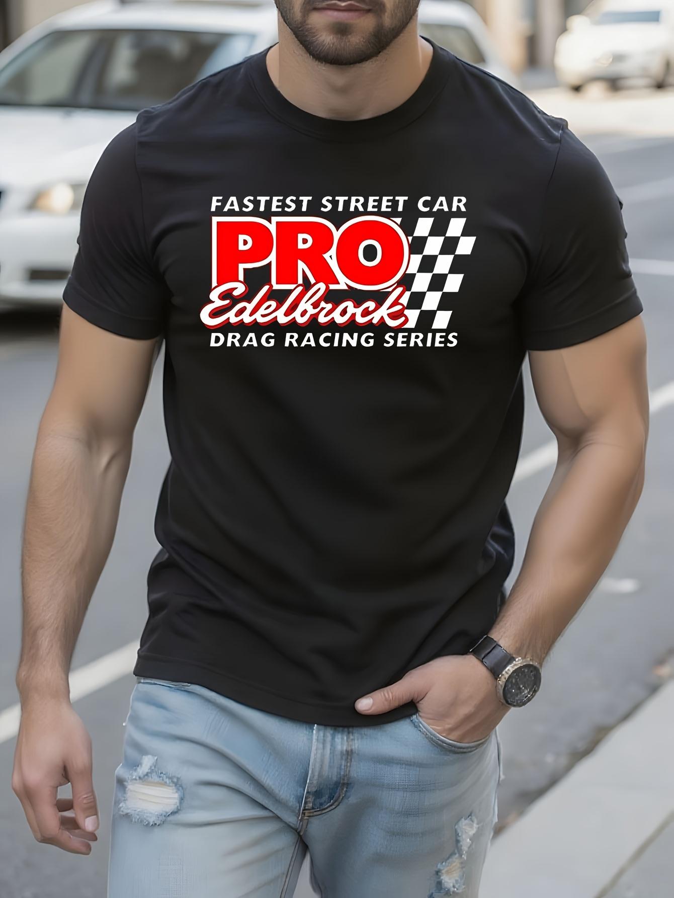 EDELBROCK PRO DRAG RACING SERIES Tshirt Cotton Tshirt Men... S