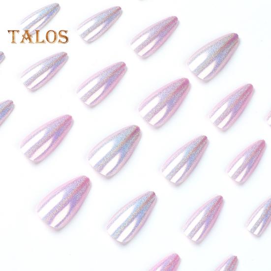 1 rinkinys, moteriškas meno rinkinys, prispaudžiami nagai purpurinės spalvos gelis netikri nagai trumpi nešiojami dirbtiniai nagai prancūziškas dirbtinis antgalis „pasidaryk pats“ manikiūro priedai