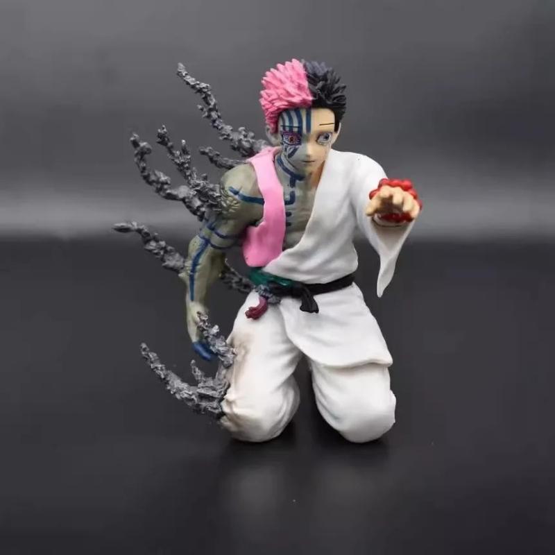 New 17cm Demon Slayer Akaza Hakuji Anime Figure Model Doll Action Figurine Pvc Decoration Peripheral Desktop Ornament Decor Toy Model Toy for Fans