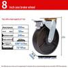 Heavy Duty High-Temp Swivel Caster Wheel, 4-8 Inch, Extra Thick Cast Iron, Industrial Load Bearing