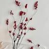Floral Decor Artificial Berry Fruit Branch Red Fruit Berries Artificial Flowers  Home Decoration