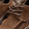Men's Genuine Leather Hiking Shoes Lace Up Outdoor Casual Sneakers