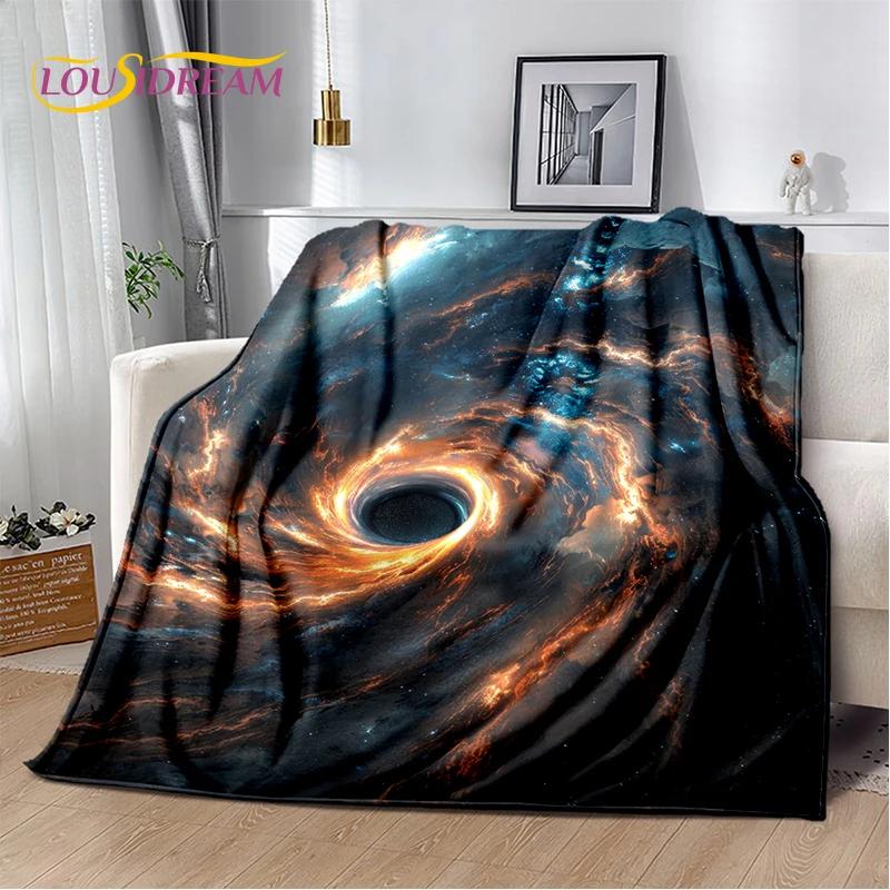 Universe Space Stars Black Hole Galaxy Earth Milky Way Soft Blanket,Soft Throw Blanket for Home Bedroom Bed Sofa Cover Kid Gift