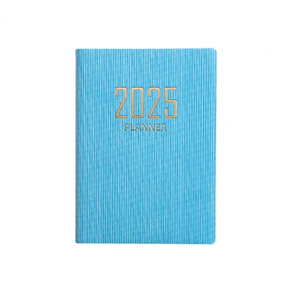 A7 Thick Paper Notebook Faux Leather Cover No Ink Bleeding 2025 Planner Ink-resistant Paper Planner