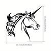 Metal Unicorn Wall Art Decor, 11.81 inch, Indoor Outdoor Use for Living Room Patio Balcony, No Power Needed