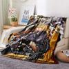 1Pc Death Note Anime Print Flannel Blanket High Quality Warm Comfortable Cover for All Seasons Perfect for Gifts Home Decor