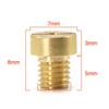 12Pcs Motorcycle Main Jets Injector Nozzle Gold Metal M5 Thread Motor Carburetor Main Nozzle 45-72/75-102 Size Getto Principale