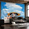 One Piece Monkey D Luffy Wall Tapestry Aesthetic Wall Hanging Printed Fabric Blanket Decorative Tapestries For Bedroom Living Room Home Decor