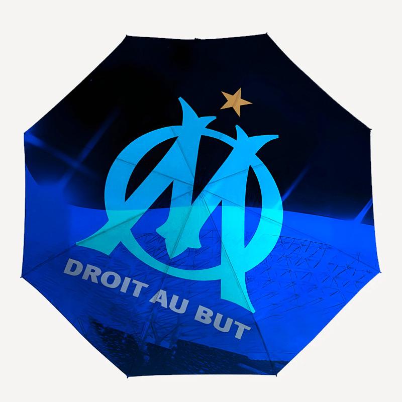 OM Logo, Marseille Football Club- Automatic Opening and Closing, 8-rib Structure Portable Umbrella, Suitable for Men and Women in All Season