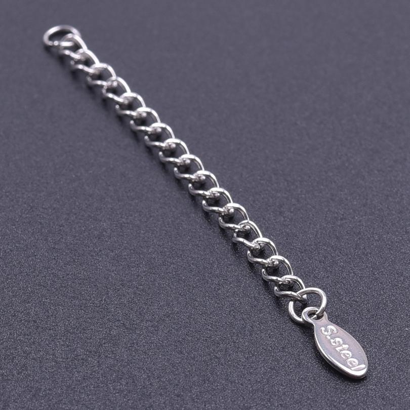 Silver/Gold Color Stainless Steel Extender/Extention/Tail Chains For Jewelry Making Bracelets Necklaces Anklets DIY Accessories