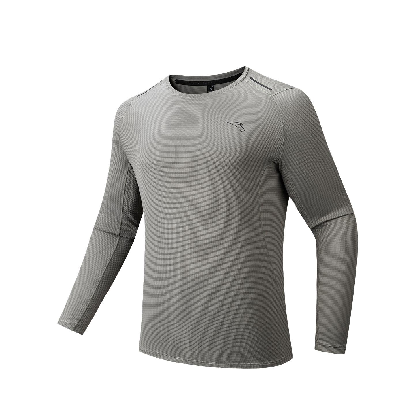 

Anta Simple Round Neck Quick Dry Comfortable Sports Leisure Long Sleeve T-Shirt Men Tops 952535407-5 M