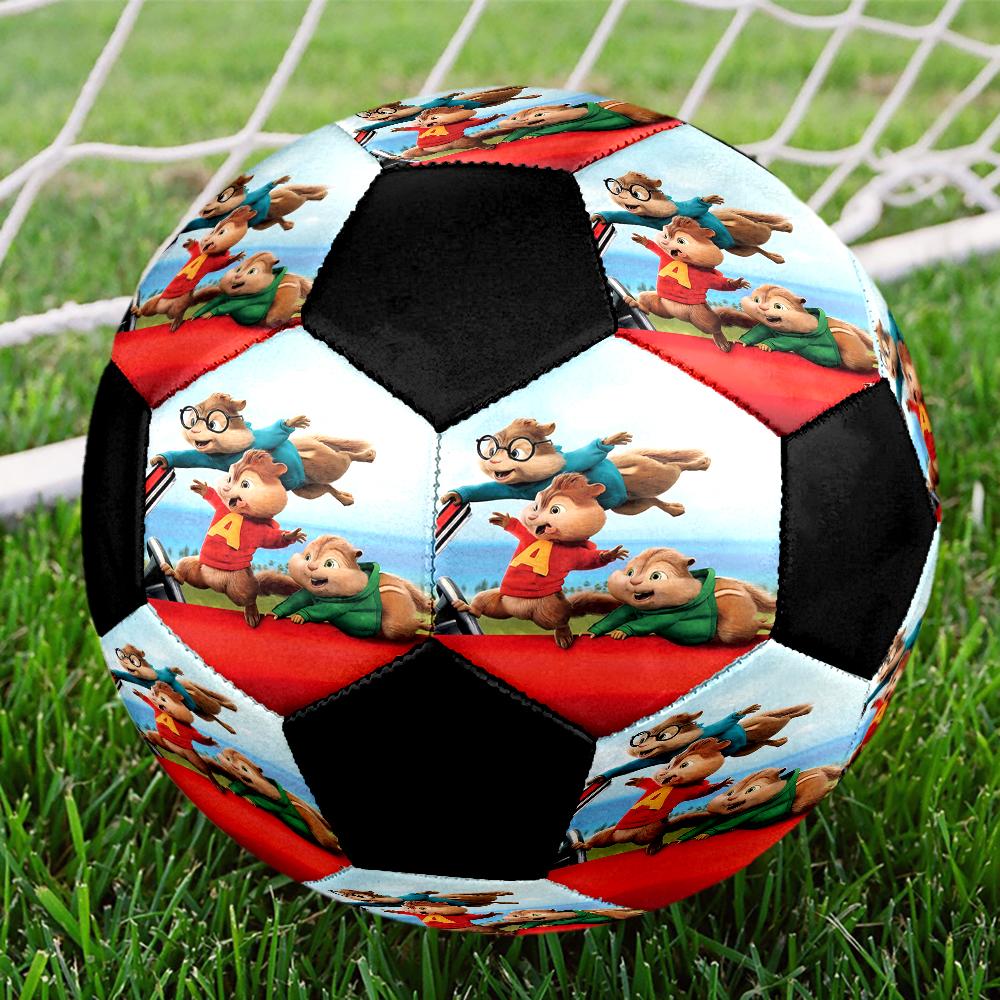 Ballon de football Alvin et les Chipmunks Taille 5, Convient pour les matchs en intérieur et en extérieur, un cadeau adapté à tous.