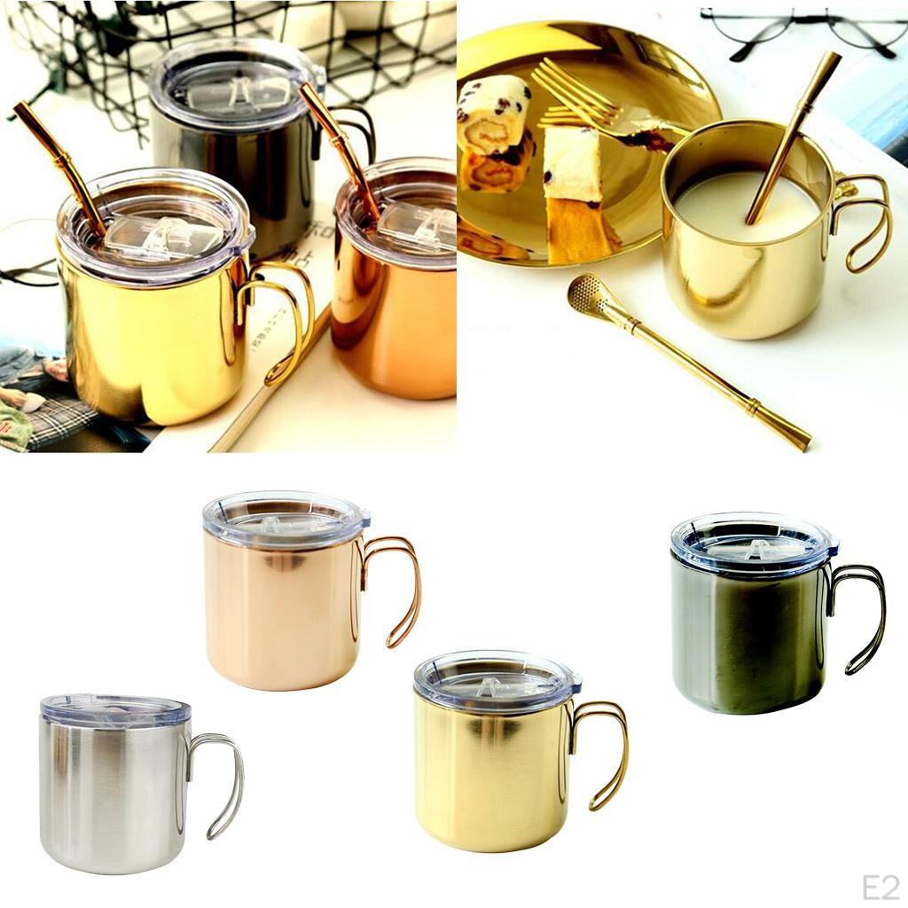 Vacuum Insulated Mugs, Stainless Steel Coffee Metal and tea Cups, for , Outdoor,