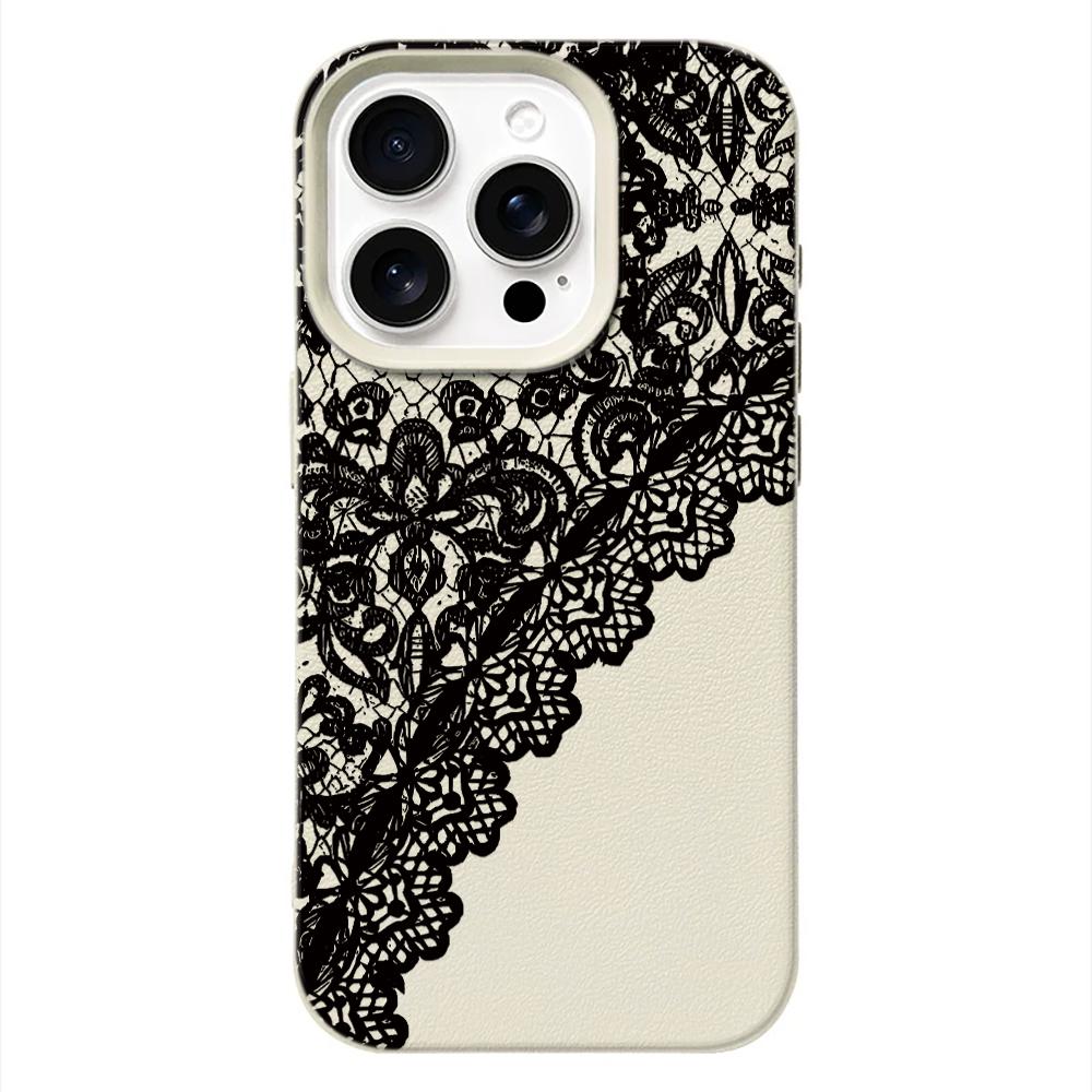 Sexy Spitze Handyhülle Für IPhone 17 16 15 Plus 11 13 12 14 Pro Max 16e 17 Air Weiche Silikonhülle Stoßfeste Hüllen