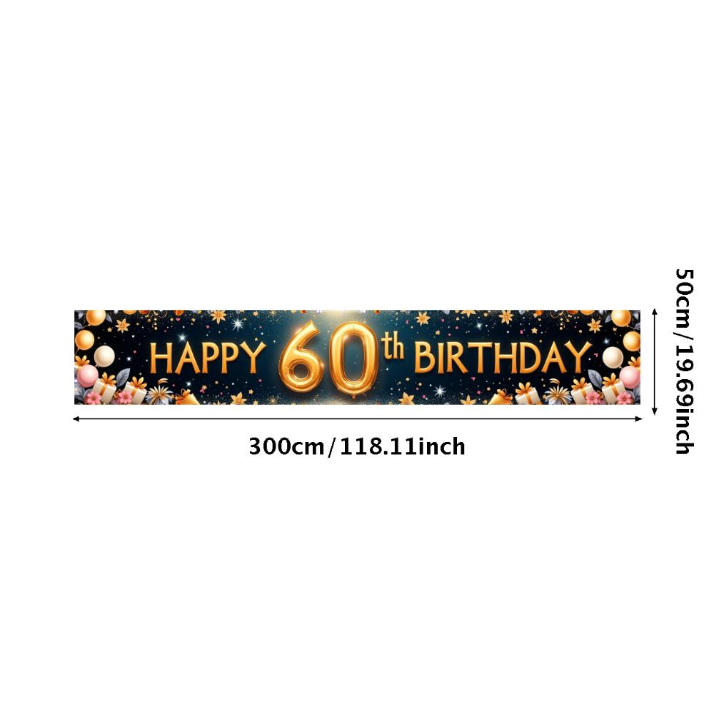 Party Decoration Balloon Decoration Celebration Banner Photo Prop Polyester Material Event Banner For Indoor Decoration Photo