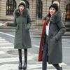 Mid-length Over-the-Knee Detachable Winter Parka, Women's Korean-Style Fleece-Lined Cotton Jacket.