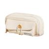 Canvas Pencil Case For Girls With Large Capacity And Simple Design For School And Stationery Storage