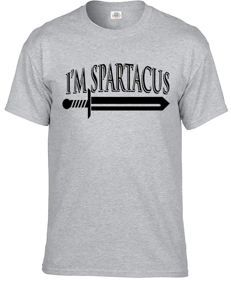 Im spartacus tshirt mens no historical figure inspired funny gift tee top 2XL