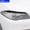 For BMW 5 Series F10 2010-2016 Accessories Car Black Plastic Lamp Brow Cover Trim Sticker Modification Decoration