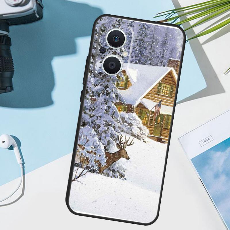 Landscape Winter Light Snow Cover For OPPO Reno 14 F 13F 12F 11F 10 11 12 13 Pro 7 8 Lite OPPO Find X9 X5 X6 X8 Pro Case