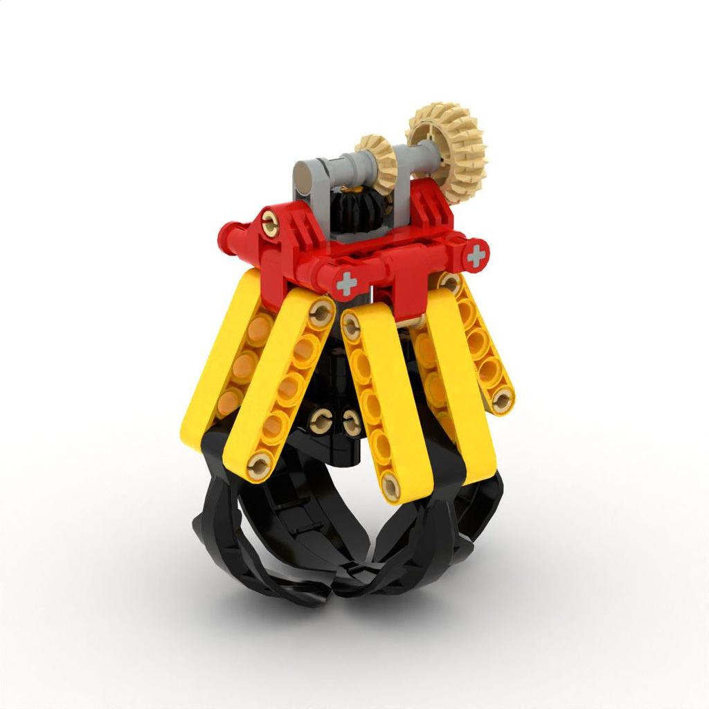 Self-Locking Brick Moc Construction Blocks Technical Parts Technical 4 Lifting Claws  For Young Boys Kids Plaything