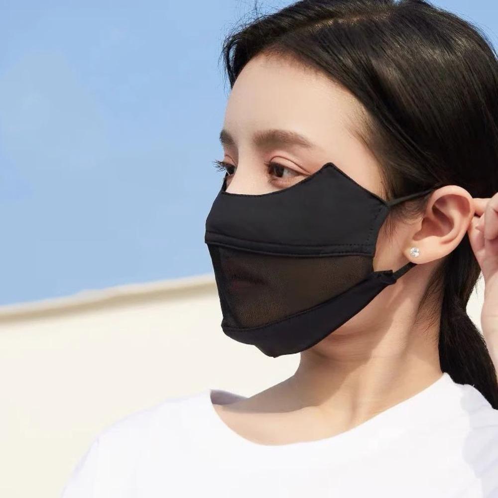 Ice Silk Ice Silk Mask Breathable Riding Face Mask New Face Cover Scarf  Gift