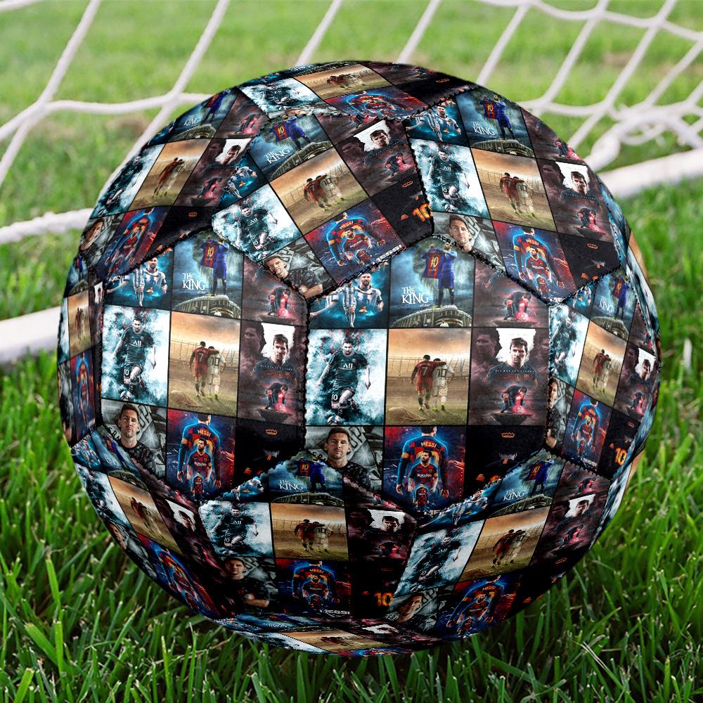 Messi 10 Number Football Jersey Prints Size 5 Football Machine Sewn Indooroutdoor Universal Football Perfect Gift For Sports Enthusiasts