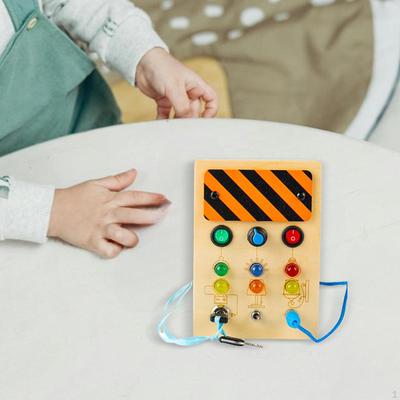 Montessori Busy Board with Led Lights Sensory Learning Toy,Fine Motor Skills,Sensory Board,for