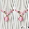 2pcs Adjustable High Grade French Ball Curtain Tiebacks, Convenient Draped Tiebacks Decorative Curtain Fixer Curtain Tiebacks