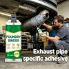 100ML Hochtemperatur Hitzebeständiges Gießerei Bindemittel Auspuffrohr Reparatur Klebstoff-Set mit kostenlosen Werkzeugen Automobil Schalldämpfer Leck Abdichtung Metallriss Versiegelungs Kleber