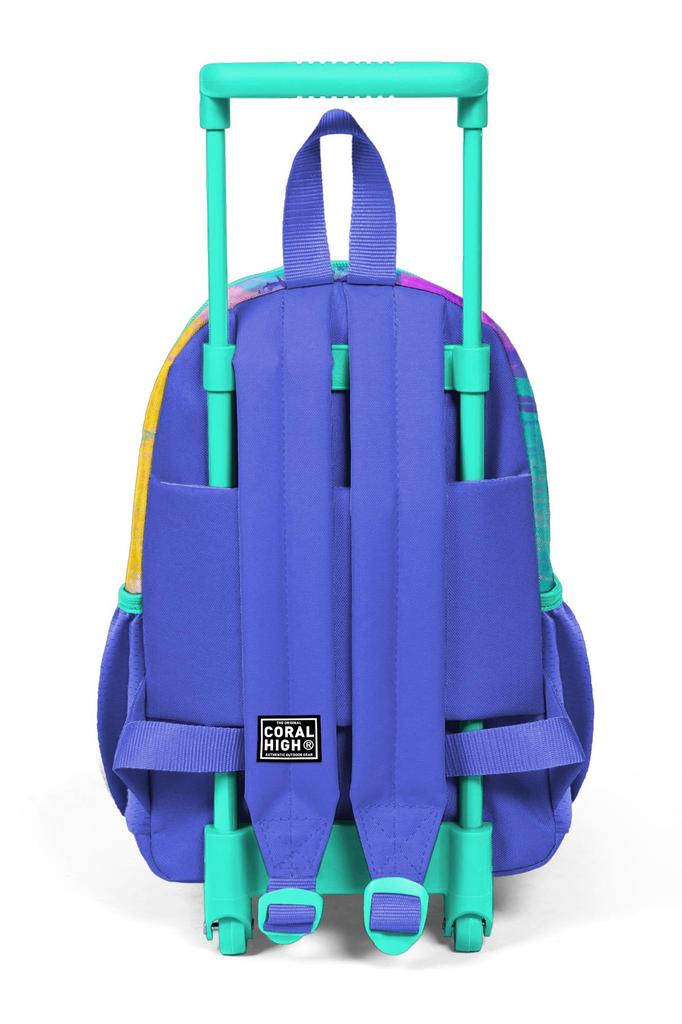 Mini Nest Trolley Backpack Kolorowy Wzór Aerografu Dwie Przegrody 24038