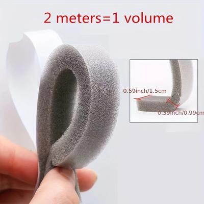 2Roll Window Seam Sealing Tape Foam Casement Sealing Strip Door Seam Sound Insulation And Windshield Dustproof Sponge Strip