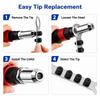 Labor Saving Rivet Nut Adapter for Cordless Drill Electric Rivet Tool with 5 Blind Riveters for Furniture Assembly