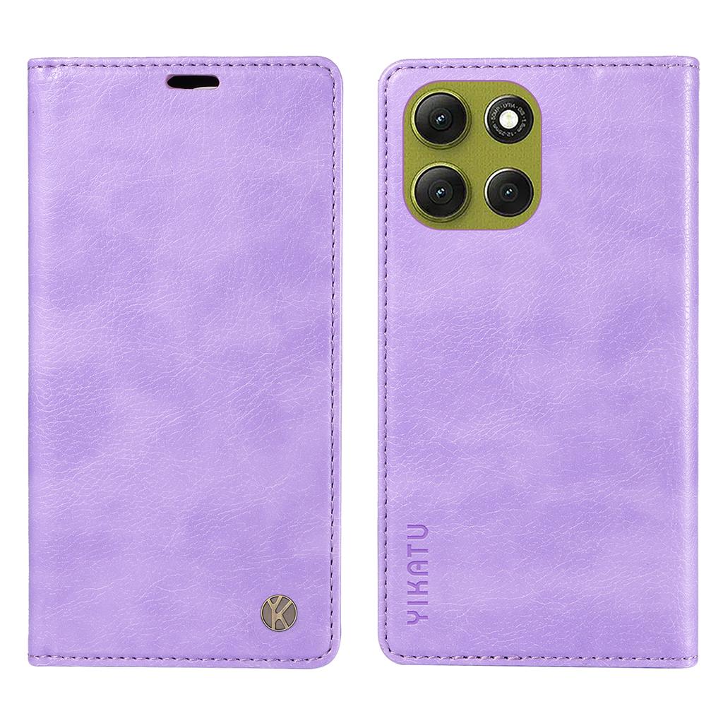 For Motorola Moto G86 5G Wallet Case YIKATU YK-006 Magnetic Closure Leather Phone Cover Litchi Texture