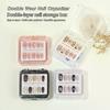 Double Layer Nail Packaging Box Fake Nail Jewelry Storage Dustproof Display Box Transparent Gift Box