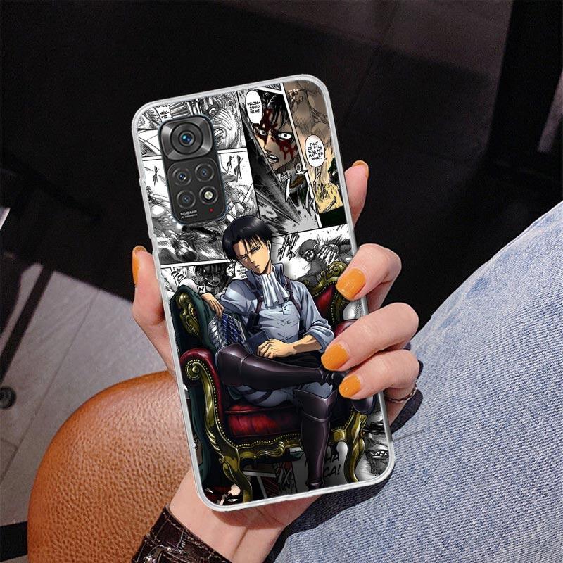 Attack Anime Phone Case For Xiaomi Redmi Note 15 14 13 12S 12 11 Pro Plus 14S 11S 11E 10 10S 11T 5G Personalized Cover Redmi Not